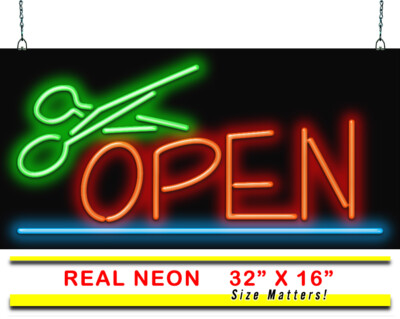 16"x12" i564-b Hair & Color Salon Cutting Shop Neon Sign 16"x12" i564-b Hair & Color Salon Cutting Shop Neon Sign