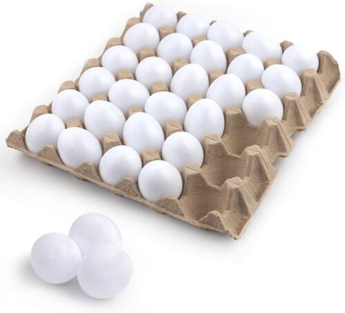 30 PCS White Plastic Eggs Paintable Easter Eggs Fake Eggs for Crafts Easter H... - Picture 2 of 7