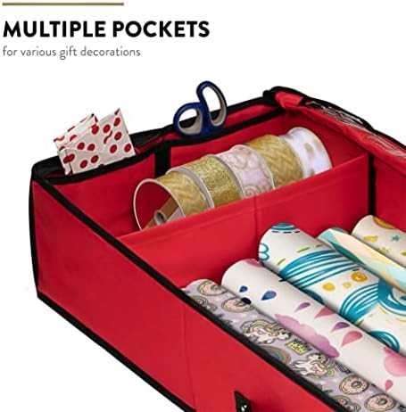 Geschenkpapier Aufbewahrung Organizer mit Taschen - Bild 5 von 6