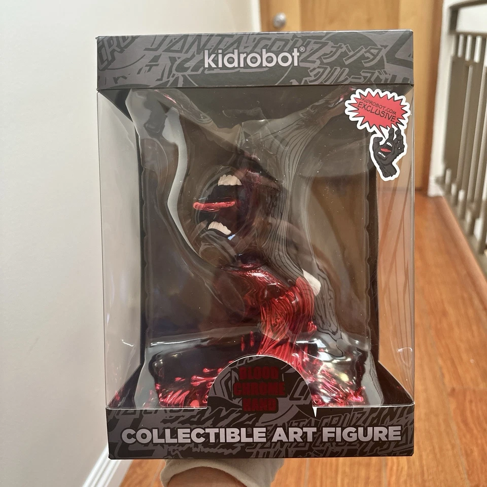 Kidrobot Santa Cruz Screaming Hand 9" Vinilo Arte Figura Sangre Cromo Patinetas Foto 3 de 4