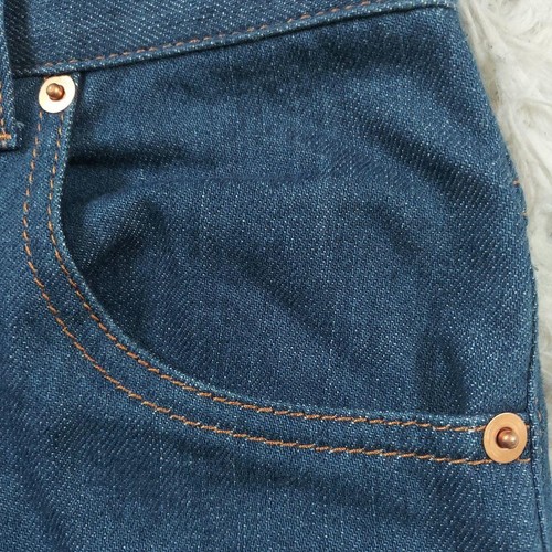 GUCCI Ankle Gathered Denim 2022SS Gold Button Current Tag - Picture 9 of 17