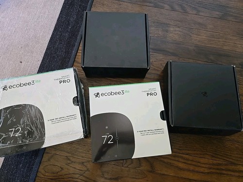 Ecobee EB-STATE3LTP-02 Smart Thermostat - Black *Lot Of 4 Units* Please Read