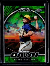 2025 Leaf Baseball Nation #2/5 Green Crystal Bryce Meccage A New Dawn