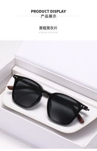 Black Tortoise Frame Polarized UV Sunglasses Retro Wood Outdoor Shades Eyewears - Picture 11 of 18