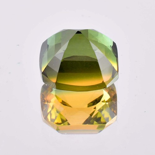 AAA Flawless 12 x 12 mm Natural Bi-Color Tourmaline GIT Certified Loose Gemstone - Picture 6 of 7