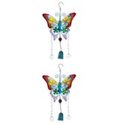 2 Pack Metallwindspiel Schmetterling Anhänger Hängendes Ornament Für Den Garten