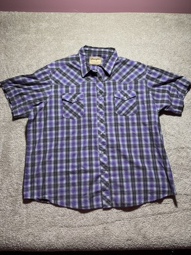 Wrangler Western Pearl Snap Pantalones Cortos Manga Corta Talla 3XL Lote de 3 - Imagen 3 de 8