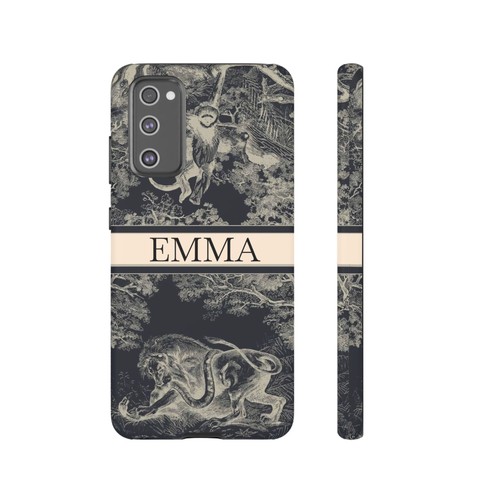 Custom Name Tough Phone Case with Lion & Monkey Design, Personalized Phone Cover - 第 228/229 張圖片