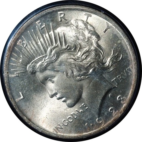 1923 Peace Dollar MS64 PCGS Rattler