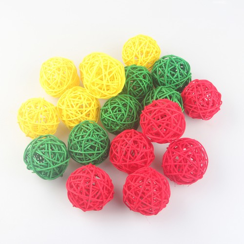  15 Stück Rattan Deko Korbkugeln Deko für Herzstück - Bild 11 von 12