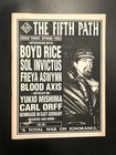 1992 The Fifth Path Magazine #3 Industrial Goth Zine Ritual Boyd Rice Punk Death