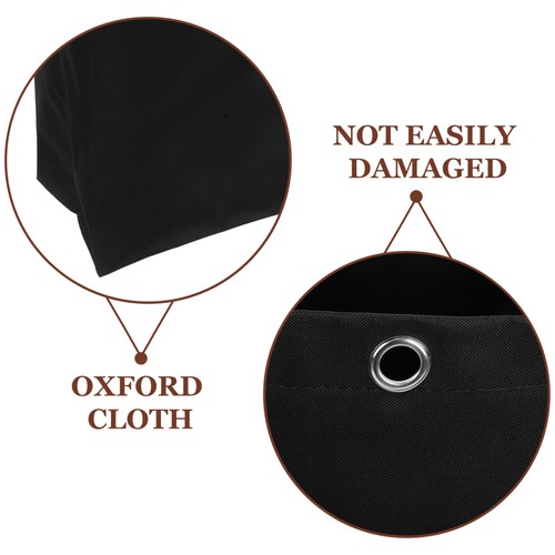 Janitorial Cleaning Cart Bag Black Oxford Cloth Replacement With Large Storage - Imagen 5 de 12