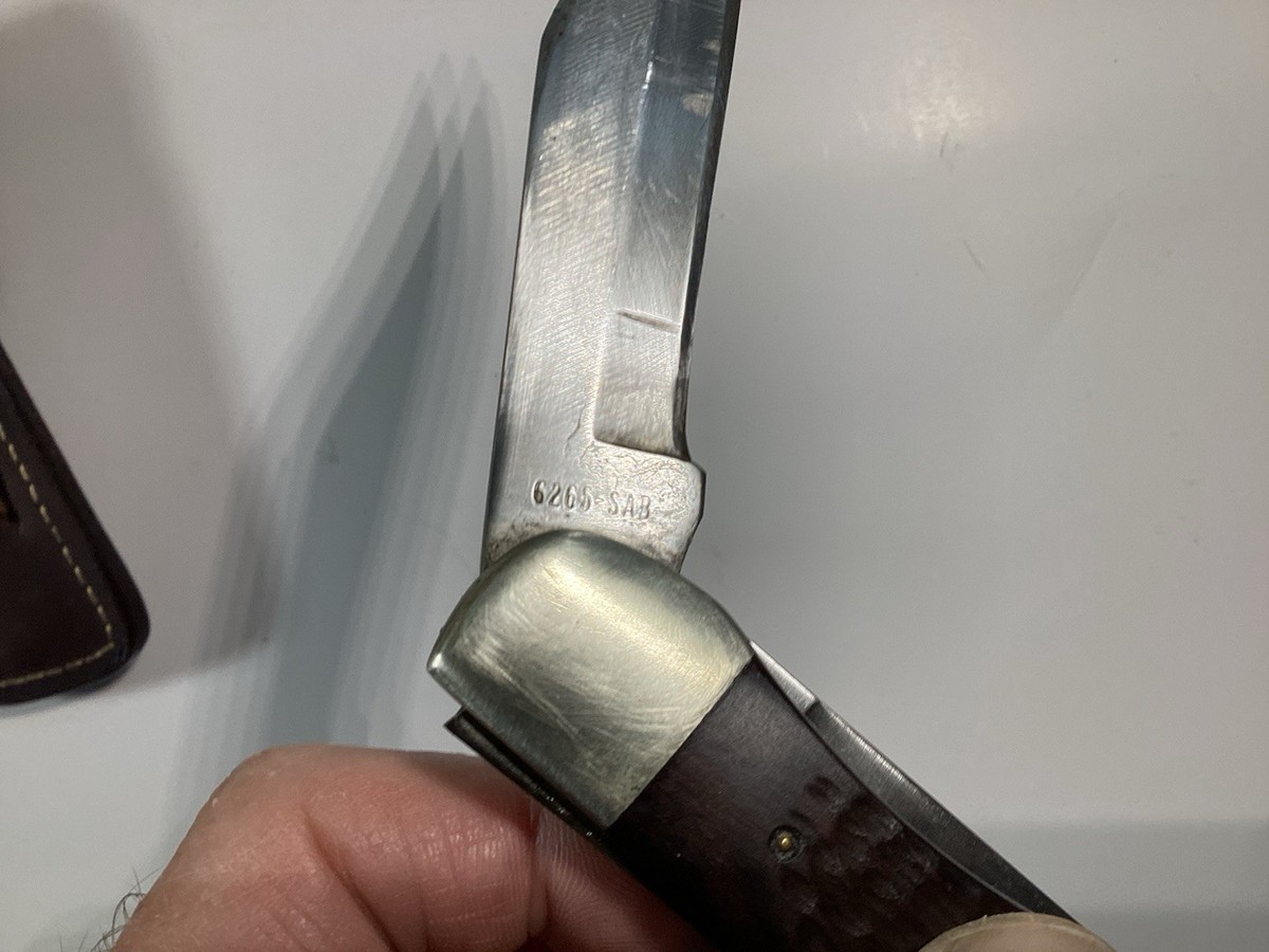 1977 3 Dot Case Folding Hunter Knife 6265-SAB | eBay