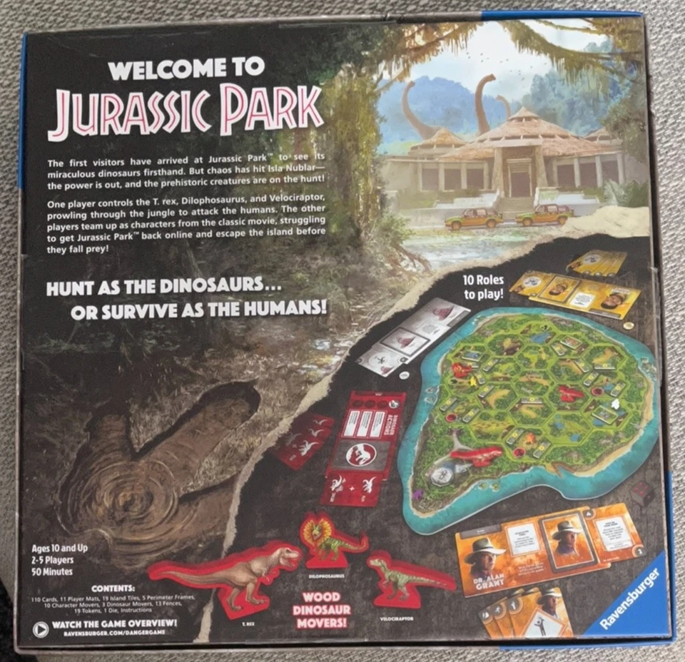 Ravensburger Jurassic Park Danger Adventure Strategy Board Game - Image 2 of 4