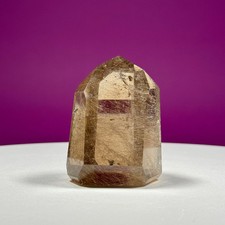 Gold Rutile Quartz Point Brazil 
