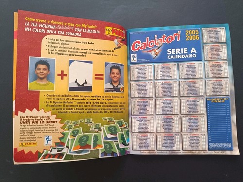 Álbum Panini Calciatori 2005 06 Ex Sigillato Complete New - Imagen 2 de 15