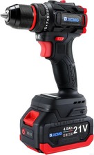 XCMG 21V Brushless Cordless Drill Set 21+1 Torque 3/8" Keyless Chuck + LED Light