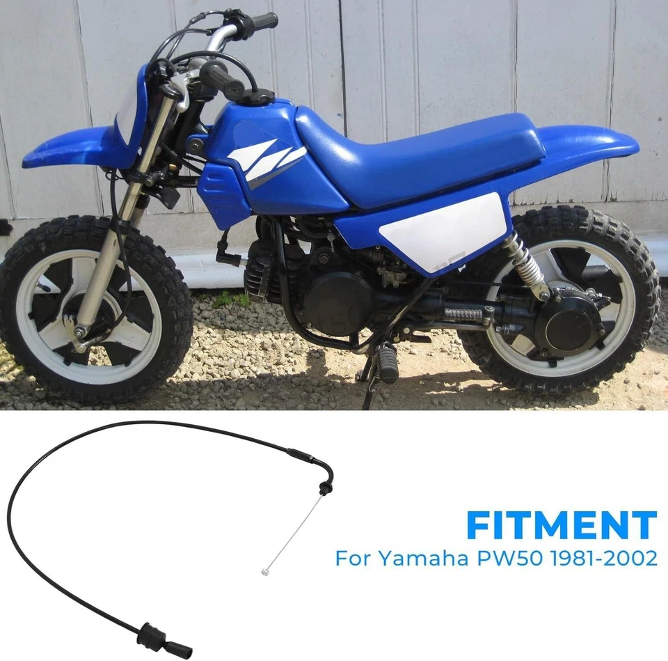 Se adapta a Yamaha PW50 cable de acelerador único para bomba de inyección de aceite eliminación 1981-2002 Foto 2 de 4