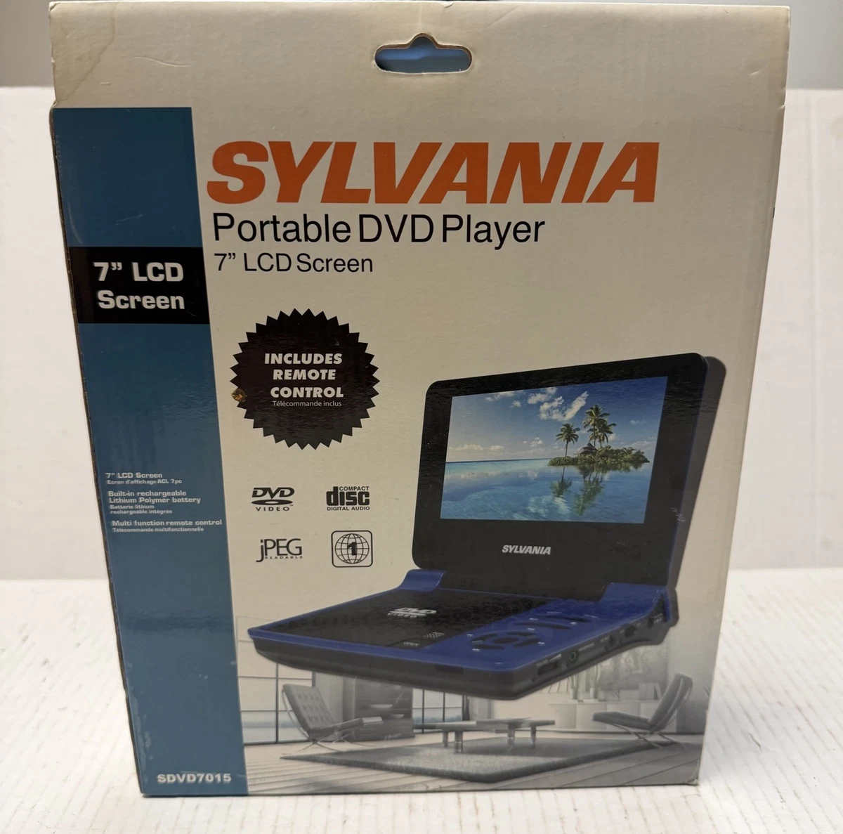 Blue DVD & Blu-ray Players 5.0-7.9 in Screen for sale | eBay