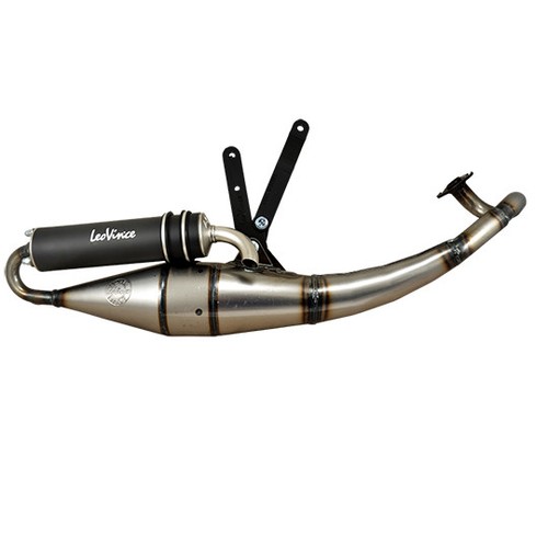 Pot scoot leovince tt black pour peugeot 50 ludix blaster, jet force dtsi i.e, s - Photo 1/1
