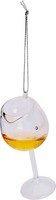 Christbaumschmuck Glas Weinglas WeißWein Transparent Weihnachtsbaum Deko 10Cm