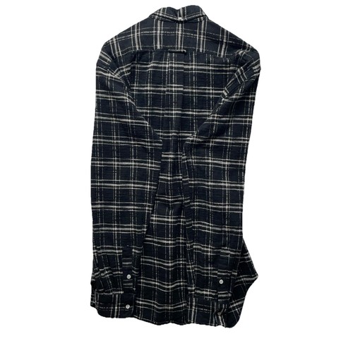 Gitman Vintage Flannel Mens XL Black Check Slubbed Twill Button Down Shirt - Picture 6 of 10