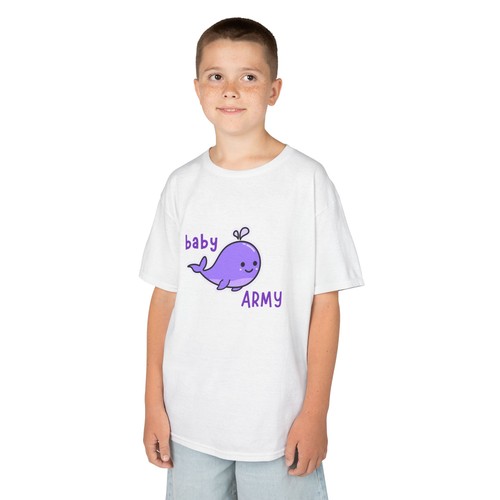 BTS Kids Army Shirt, Baby Army Whale Shirt, Kids Kpop Clothing - Picture 6 of 27