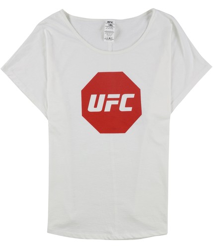 UFC Womens Octagon Logo Graphic T-Shirt, white, S