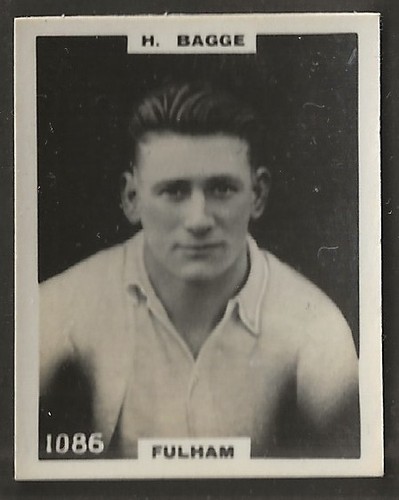 PINNACE FOOTBALL-PHOTO BACK-#1086- FULHAM - H. BAGGE  - Picture 1 of 2