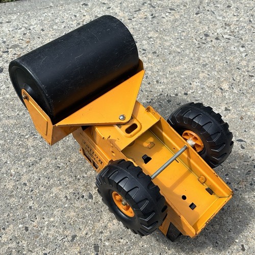 Vintage Tonka Construction Roller Truck orange Pressed Steel - Picture 10 of 11