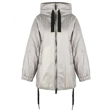 MaxMara Drawstring Hooded Padded Jacket Gray 2394861234600 092 115933072