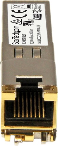 StarTech.com HPE JD089B Compatible SFP Module - 1000BASE-T - SFP to RJ45 Cat6/Ca - Afbeelding 2 van 4