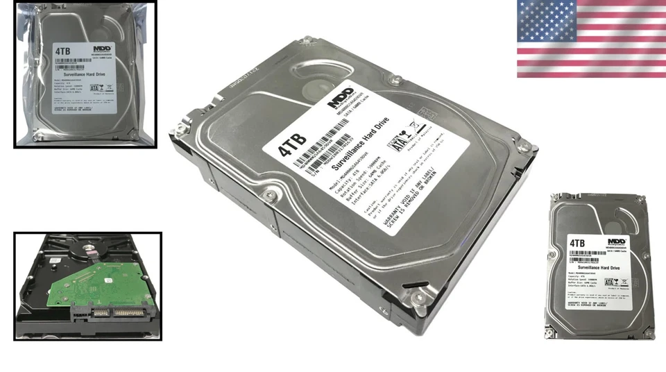 Reliable 4TB 5900RPM SATA HDD for Continuous Surveillance - 24/7 Ready - Image 2 of 4