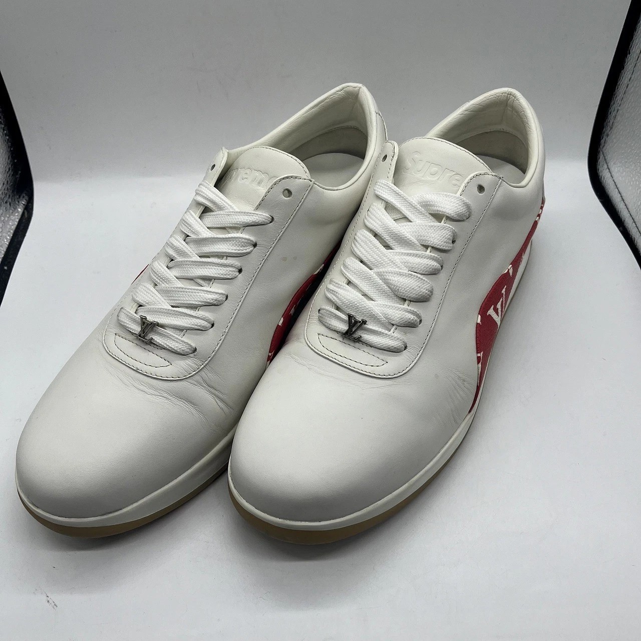 Baskets de sport undefined Louis Vuitton 17Aw Supreme L.V taille 7 1/2