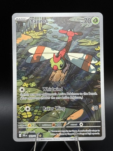 Juego de cartas coleccionables Pokémon Yanma ilustración raro, 183/182, Sv10: Destined Rivals - Imagen 1 de 10