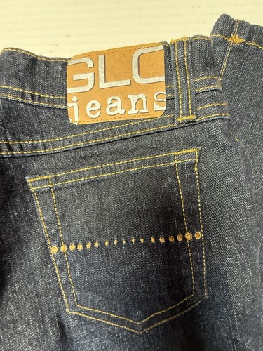 Glo Jeans Mädchen 14 Stretch Flare Denim Hose Y2K 90s Dark Wash Low Rise - Bild 7 von 12