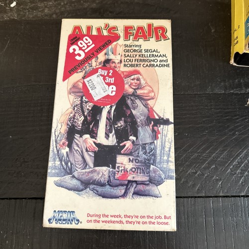 ALL'S FAIR-VHS-GEORGE SEGAL-SALLY KELLEMAN-LOU FERRIGNO-ROBERT CARRADINE - Bild 1 von 6