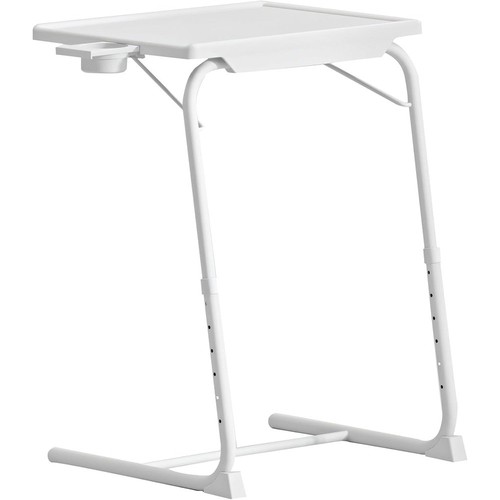 Folding Adjustable TV Tray Portable Desk w/6 Height & 3 Tilt Angle & Cup Holder - Picture 8 of 9