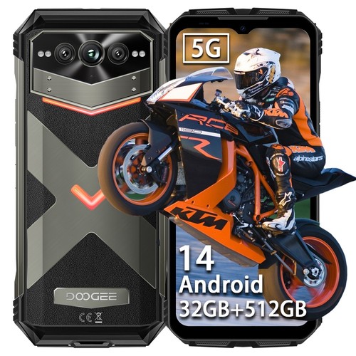 2025 DOOGEE VMAXPro 5G Outdoor Smartphone 32GB + 512GB 22000mAh Android 14 telefonów komórkowych