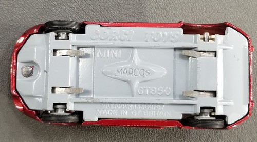 VTG CORGI TOYS 1/43 MINI MARCOS GT 850 DIECAST METAL RED MADE IN UK - Picture 10 of 10