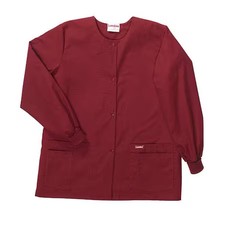 Landau 7525Rwp Sm Warm Up Jacket, Polyester/Cotton, Long Sleeve, 4 Pockets,