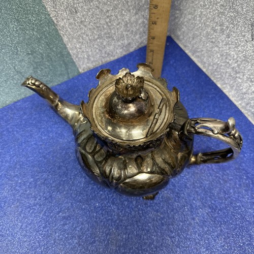 James Dixon & Sons Britannia Metal 71946 Footed Tea Pot #2 - Picture 7 of 10