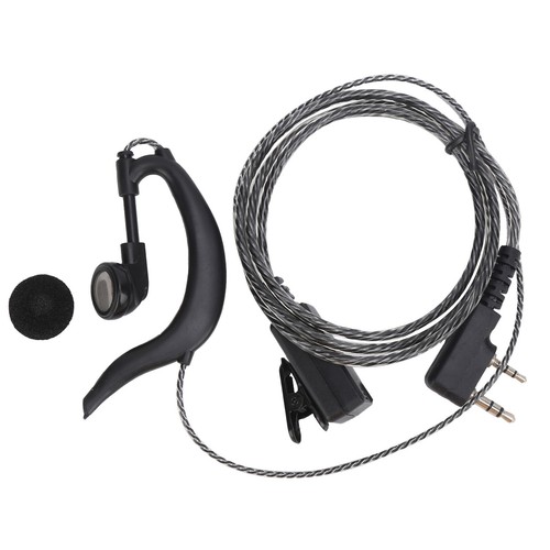 Walkie Talkie Earpiece Earhook Headset K Type Head Warping With Earplug For B CB - Zdjęcie 6 z 23