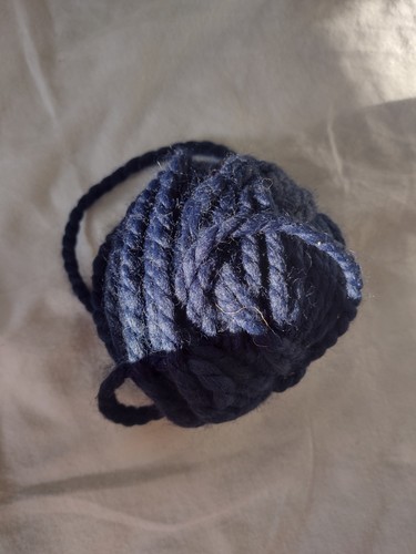Wool Yarn Ball Lot Dark Blue Slate Blue Multicolor Brown Tan White - Picture 3 of 8