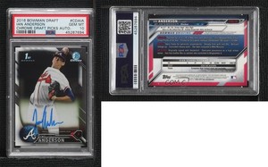 2016 Bowman Draft Chrome Pick Ian Anderson #CDA-IA PSA 10 GEM MT Auto