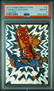2013 Panini Innovation Carmelo Anthony KABOOM! #15 PSA 8
