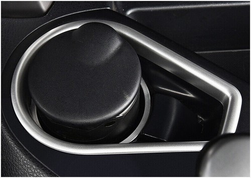 Central Console Water Cup Cover Trim Fit For Toyota RAV4 2013-2018 Matte Silver - Picture 17 of 23