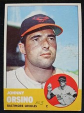 1963 Topps #418 Johnny Orsino Baltimore Orioles - PR