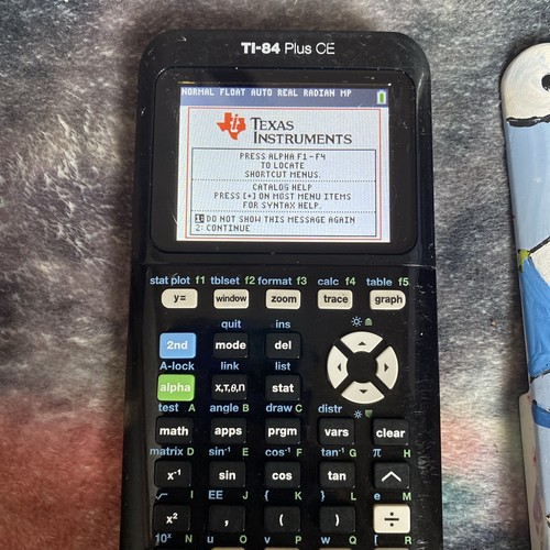 Texas Instruments TI-84 PlusCE Color Graphing Calculator Black-Used READ SEE PIC - Picture 2 of 6