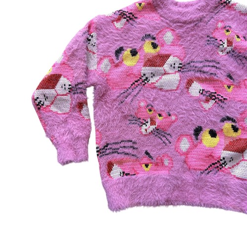 Desigual X Pink Panther Sweater Girls Medium 6 - 7 Yr Pink Kawaii Colorful NWT - Picture 5 of 16